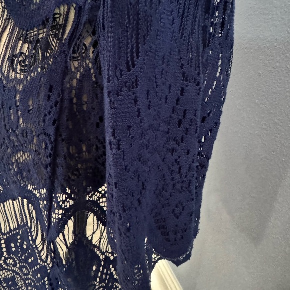 Royal Blue Gracewear Lace Tunic - Picture 3 of 7